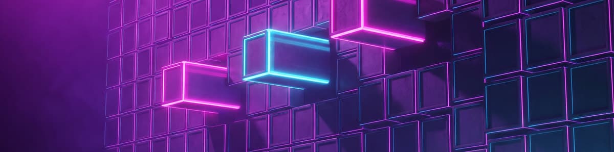 A wall of identical modular blocks with three pulled forward