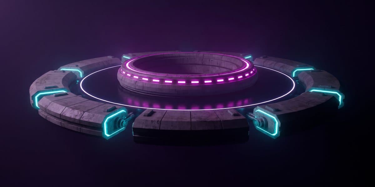 An outer ring of separate modules docking into a central governed core
